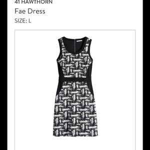 41 Hawthorne Black and White Dress